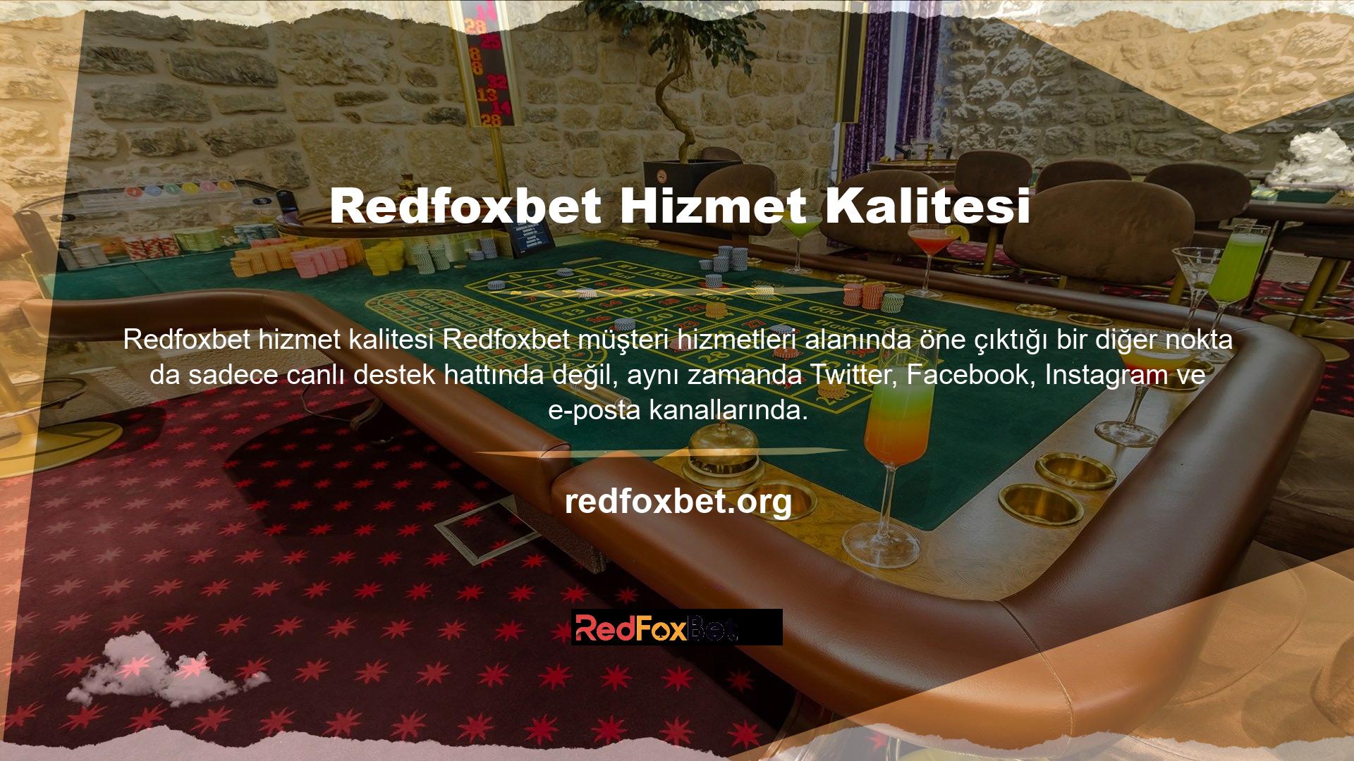 Redfoxbet Saha Destek Hattı