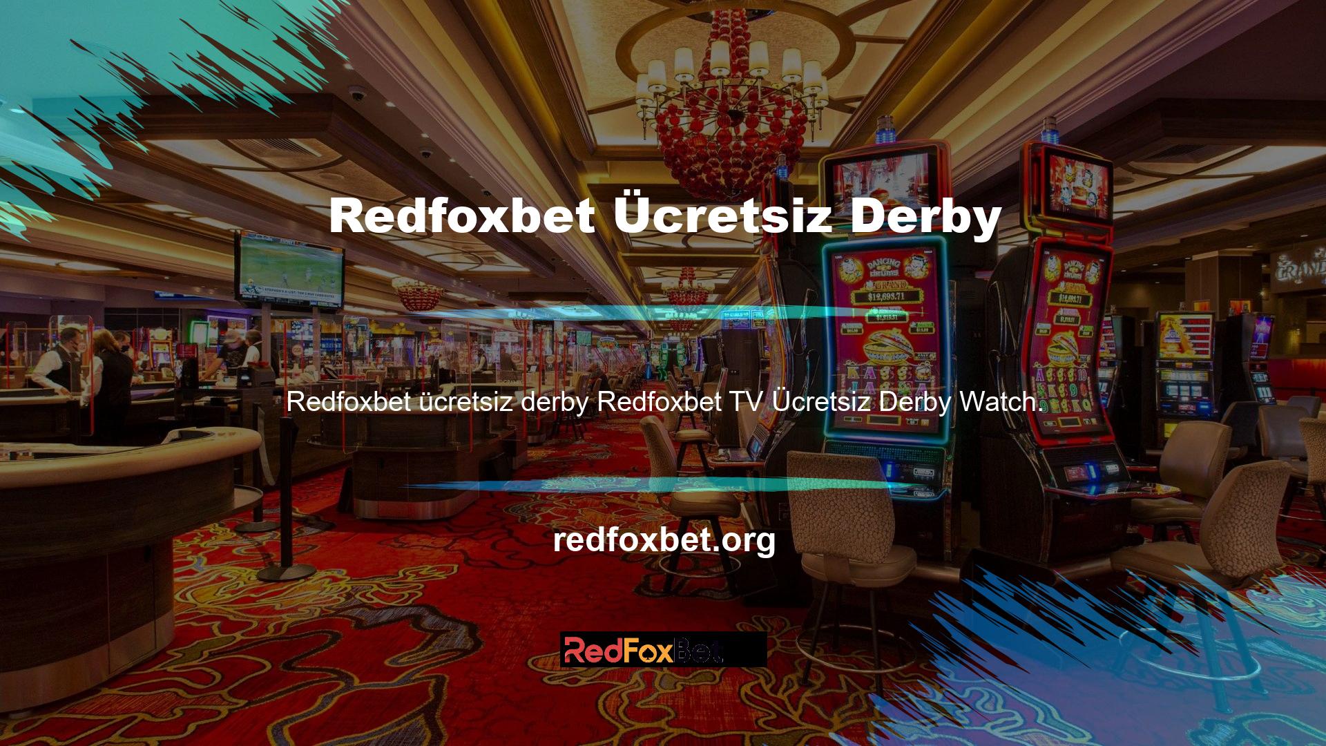 Redfoxbet TV Ücretsiz Derby İzleme seçeneği, Galatasaray-Fenerbahçe Derby gibi, ülkemizdeki popüler şovlara erişim sağlıyoruz